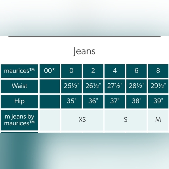 NWT Maurices SLIM Boot Curvy Jeans SZ S (4-6) MAROON Stretchy - Picture 14 of 14